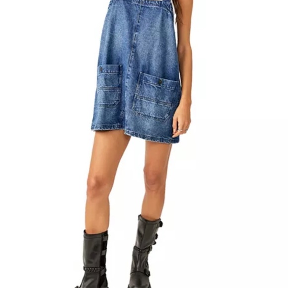 Free People Overall Smock Mini Top (XS) - Picture 4 of 5